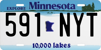 MN license plate 591NYT