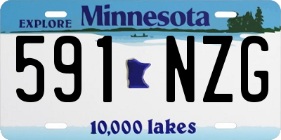 MN license plate 591NZG