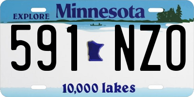 MN license plate 591NZO