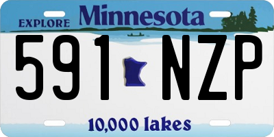 MN license plate 591NZP
