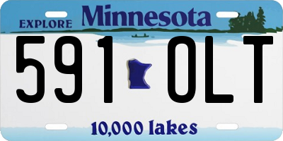 MN license plate 591OLT