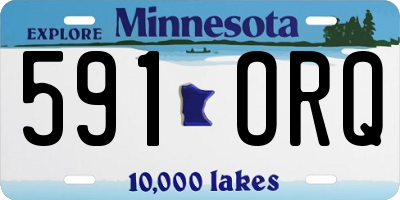 MN license plate 591ORQ