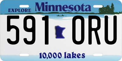 MN license plate 591ORU