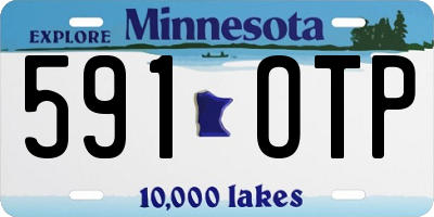 MN license plate 591OTP