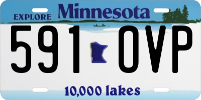MN license plate 591OVP