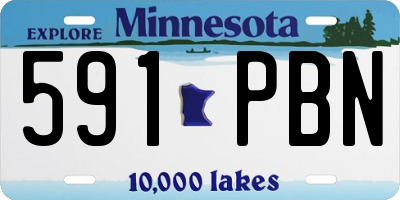 MN license plate 591PBN