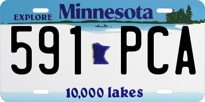 MN license plate 591PCA