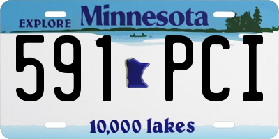 MN license plate 591PCI