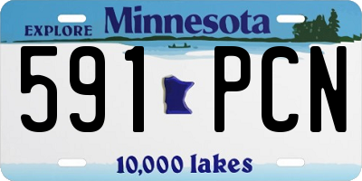 MN license plate 591PCN