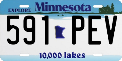 MN license plate 591PEV