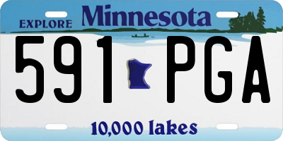 MN license plate 591PGA