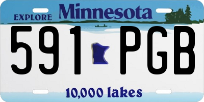 MN license plate 591PGB