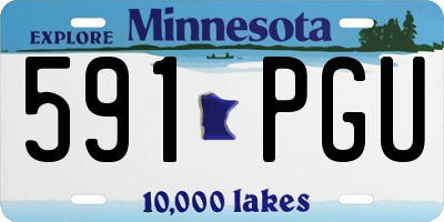 MN license plate 591PGU