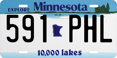 MN license plate 591PHL
