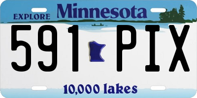 MN license plate 591PIX