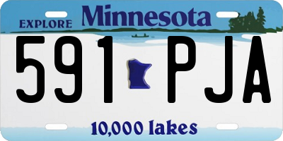 MN license plate 591PJA