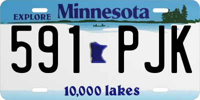MN license plate 591PJK