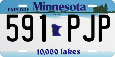 MN license plate 591PJP