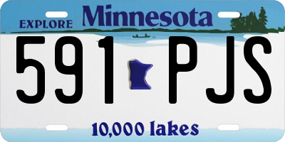 MN license plate 591PJS