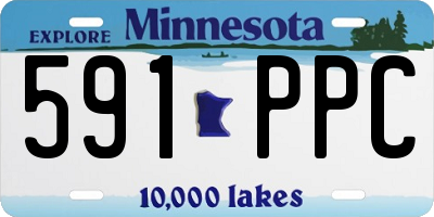 MN license plate 591PPC