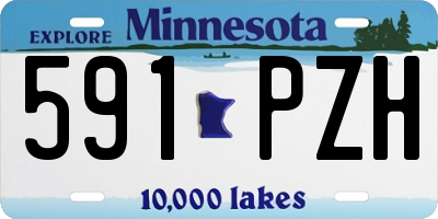 MN license plate 591PZH