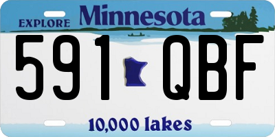 MN license plate 591QBF