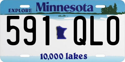 MN license plate 591QLO
