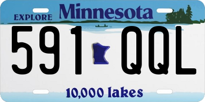 MN license plate 591QQL