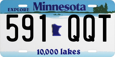 MN license plate 591QQT