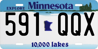 MN license plate 591QQX