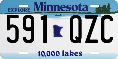 MN license plate 591QZC