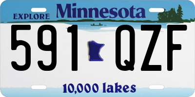 MN license plate 591QZF