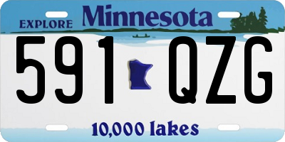 MN license plate 591QZG