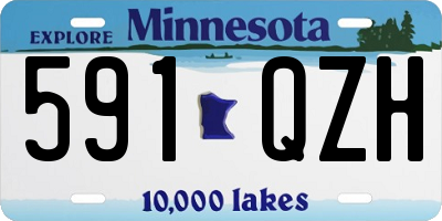 MN license plate 591QZH