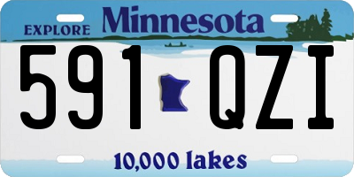 MN license plate 591QZI