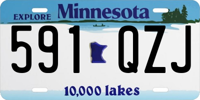 MN license plate 591QZJ