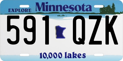 MN license plate 591QZK
