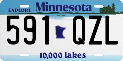 MN license plate 591QZL