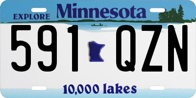 MN license plate 591QZN