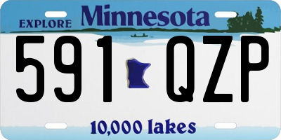 MN license plate 591QZP