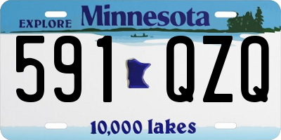 MN license plate 591QZQ