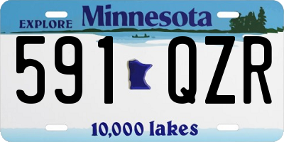 MN license plate 591QZR