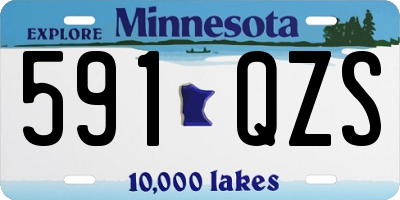 MN license plate 591QZS
