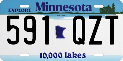 MN license plate 591QZT