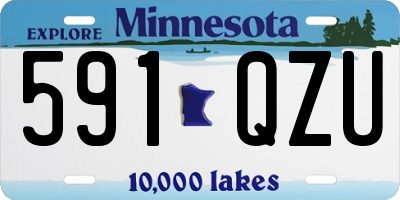 MN license plate 591QZU