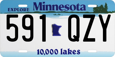 MN license plate 591QZY
