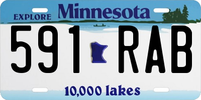 MN license plate 591RAB