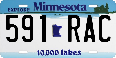MN license plate 591RAC