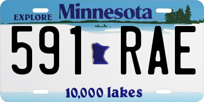 MN license plate 591RAE