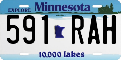 MN license plate 591RAH